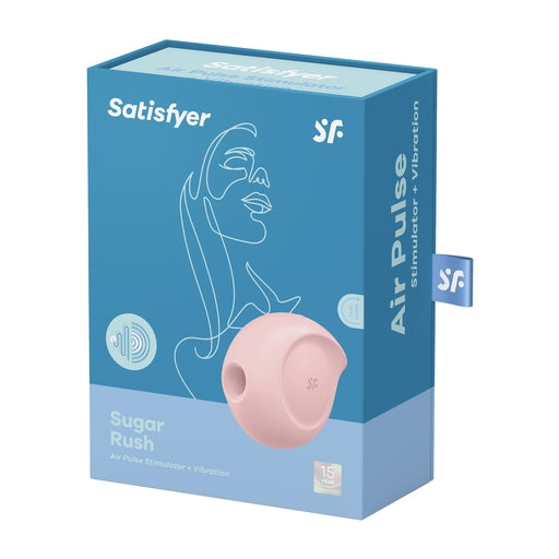Satisfyer Sugar Rush Pink Air Pulse Stimulator with Vibration Compact Silicone Clitoral Vibrator