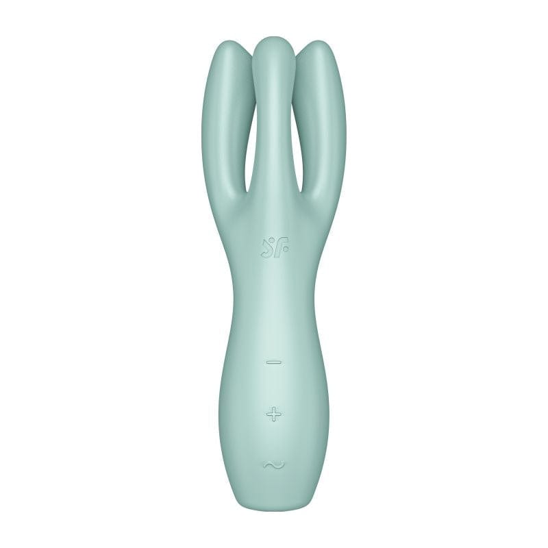 Satisfyer Threesome 3 Lay-On Vibrator (Mint) – Waterproof External Vibrator