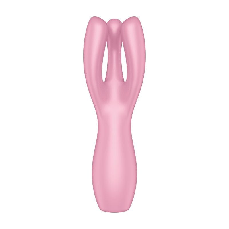 Satisfyer Threesome 3 Layon Vibrator Pink 8.5 Inches