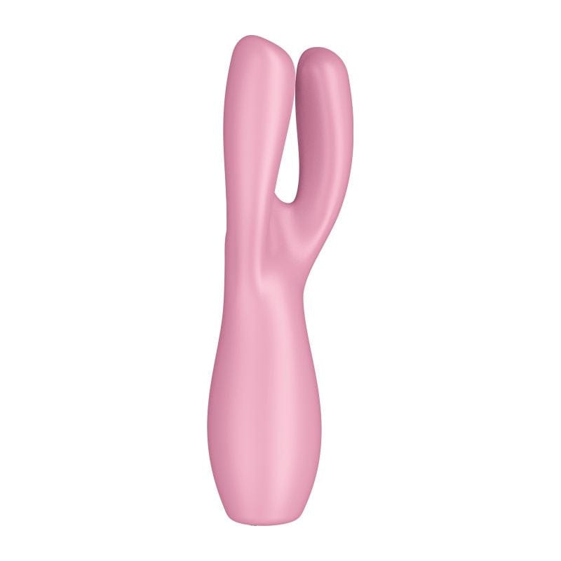 Satisfyer Threesome 3 Layon Vibrator Pink 8.5 Inches