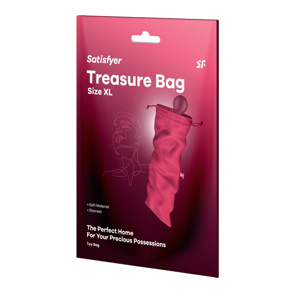 Satisfyer Treasure Bag Extra Large Pink Toy Storage Bag