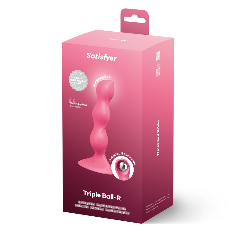 Satisfyer 18cm Triple Ball Beaded Anal Plug for Intense Pleasure