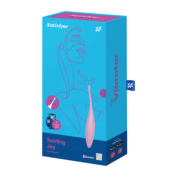 Satisfyer Twirling Joy (Pink) – Waterproof Rechargeable Silicone Vibrator with App Control