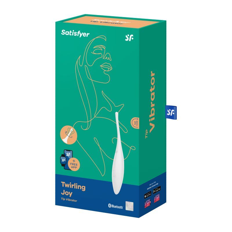 Satisfyer Twirling Joy Tip Stimulator in White