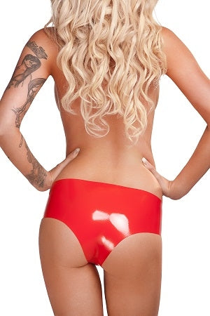 Saxenfelt Latex Crotchless Hipster Brief (Red Large) – Erotic Lingerie