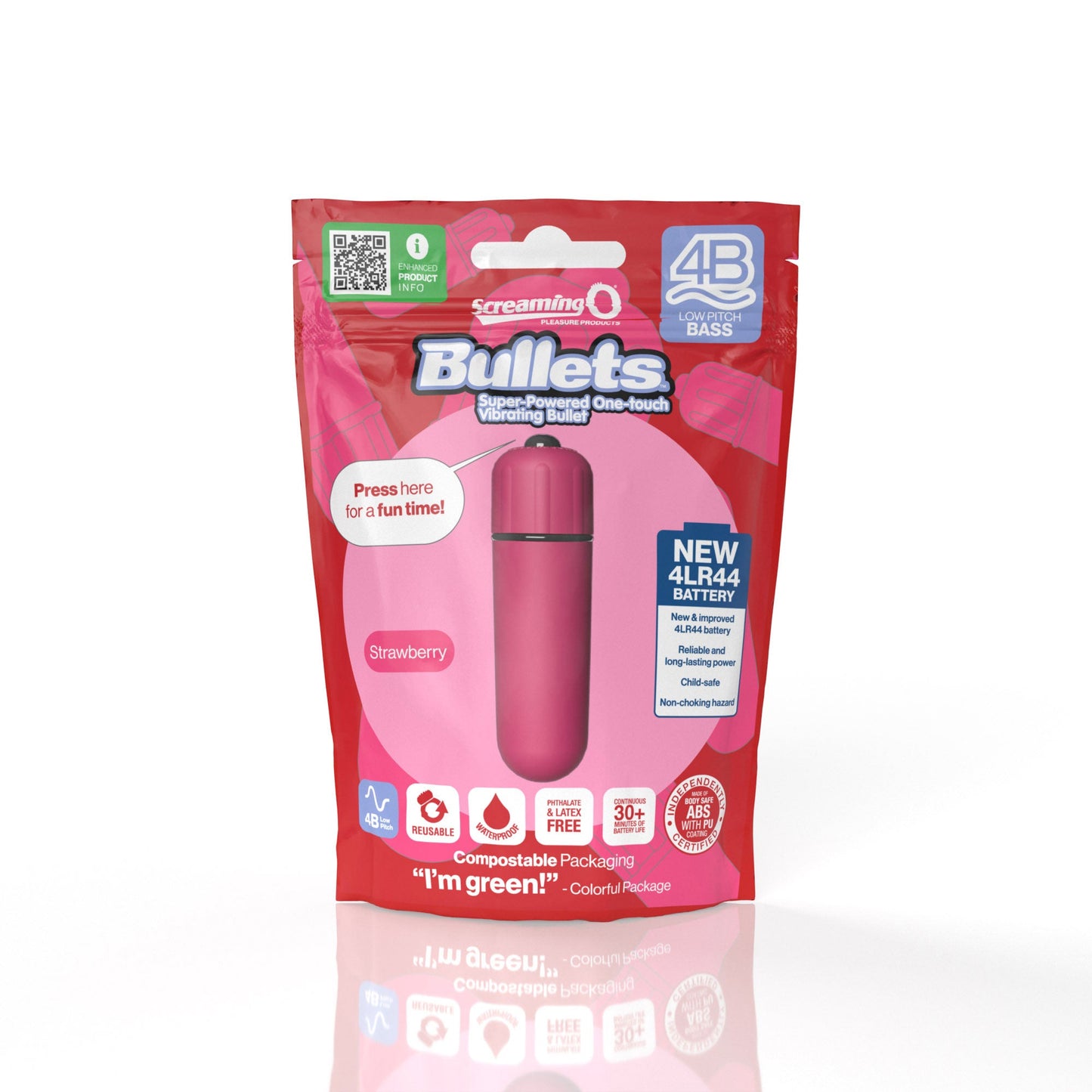 Bullets 4B Low Pitch Bass (Strawberry)