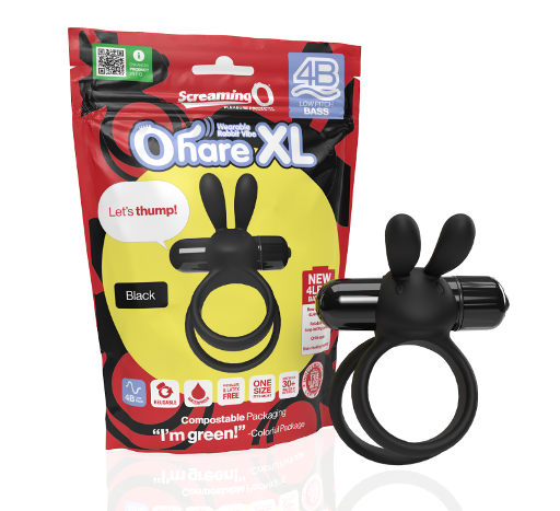 Screaming O 4B Ohare XL Black – Powerful Deep Rumbling Vibrations