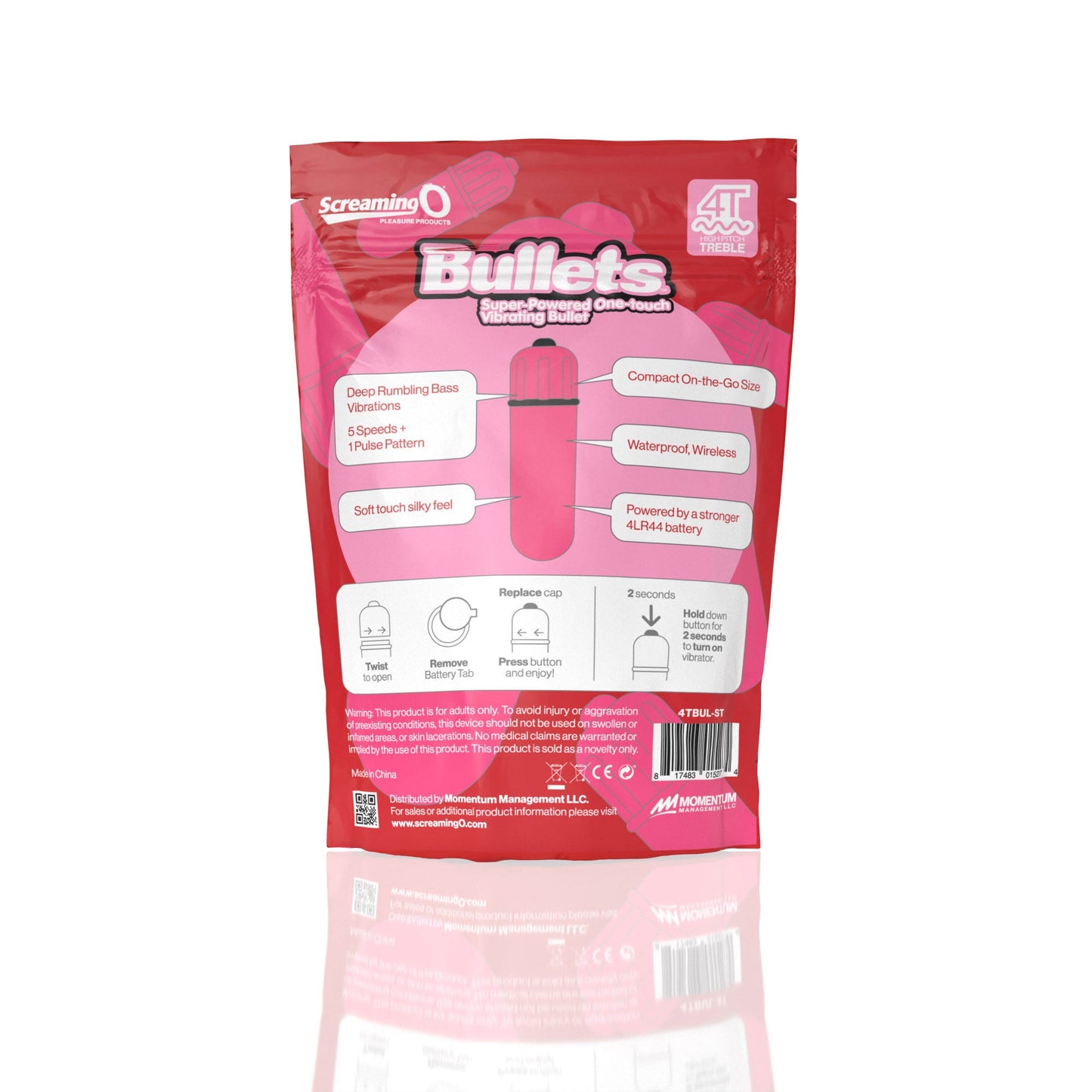 Bullets 4T High Pitch Treble (Strawberry)