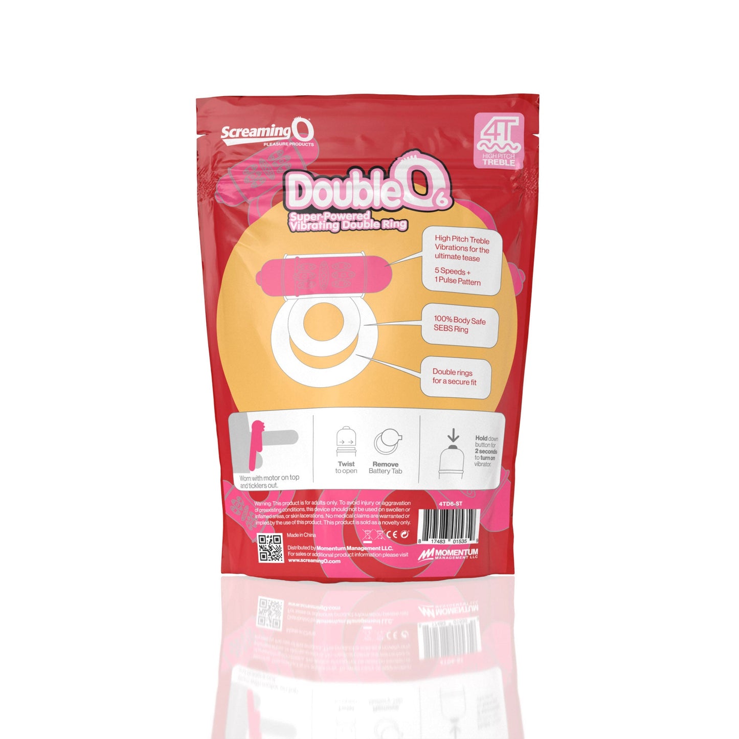 Double O 6 4T High Pitch Treble (Strawberry)