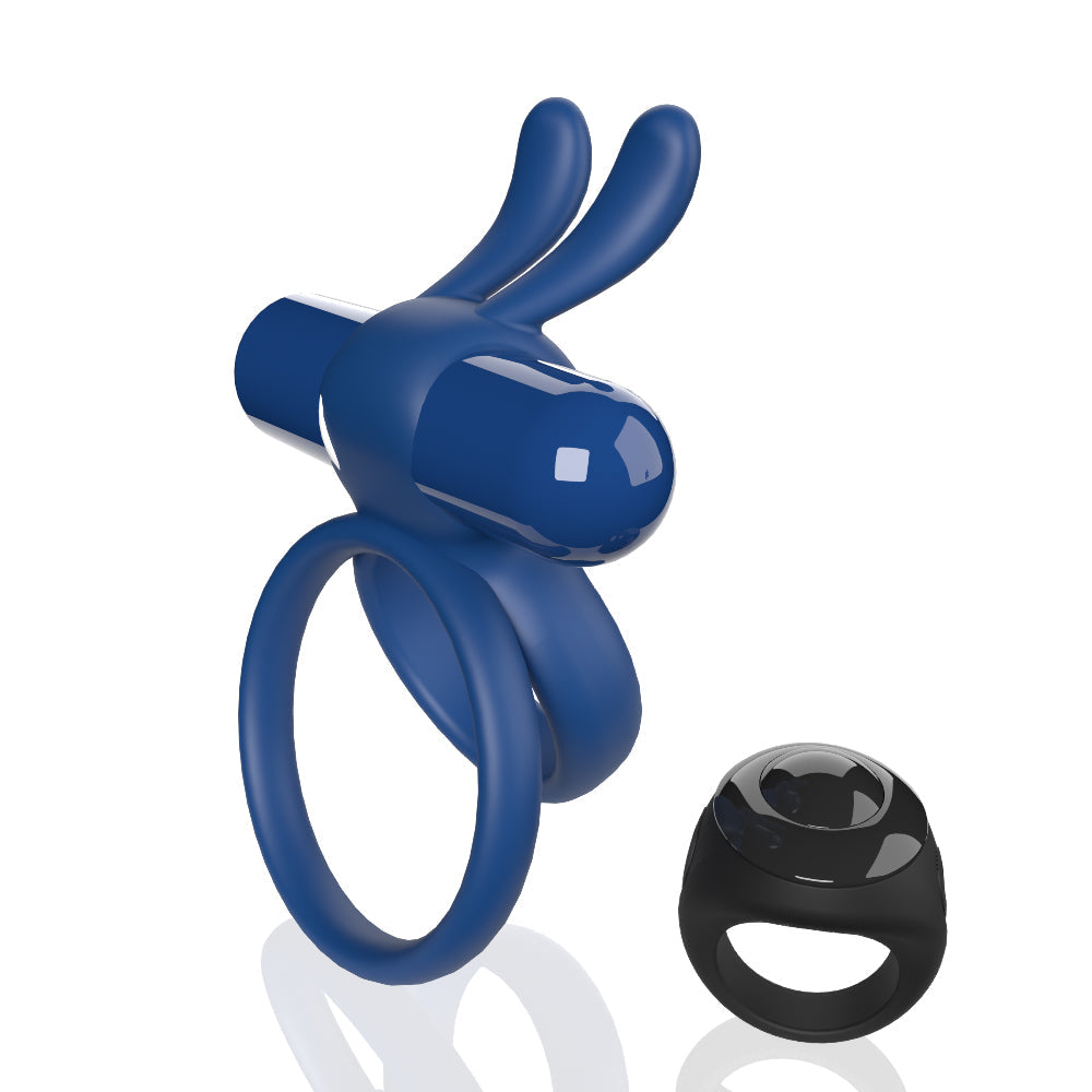 Ohare XL (Blue) – Remote-Controlled Rechargeable Waterproof Wearable Rabbit Vibrator
