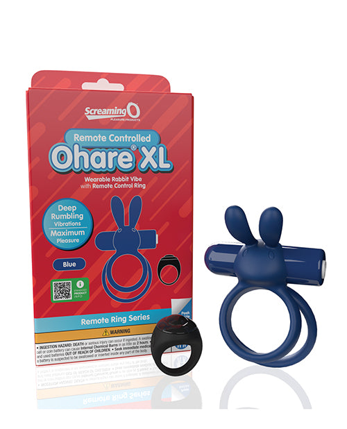 Ohare XL (Blue) – Remote-Controlled Rechargeable Waterproof Wearable Rabbit Vibrator
