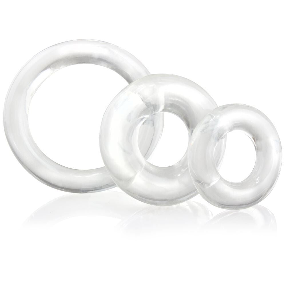 Ringo X3 Cock Rings Mixed Pack - Clear