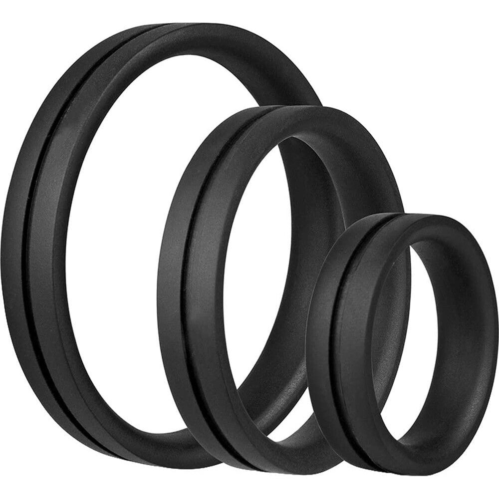 Screaming O Ringo Pro X3 Silicone Cock Ring Trio Pack