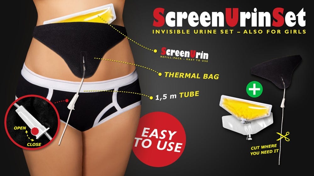 ScreenUrin Set For Her with 1.5m Tube and 80ml Urine