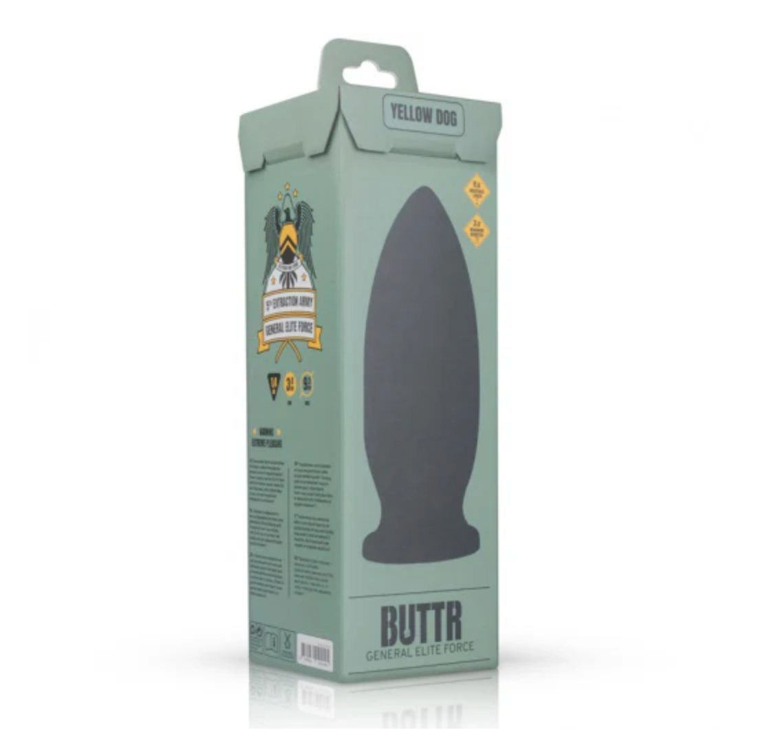 Buttr 'Yellow Dog' 10.5 Inch Butt Plug