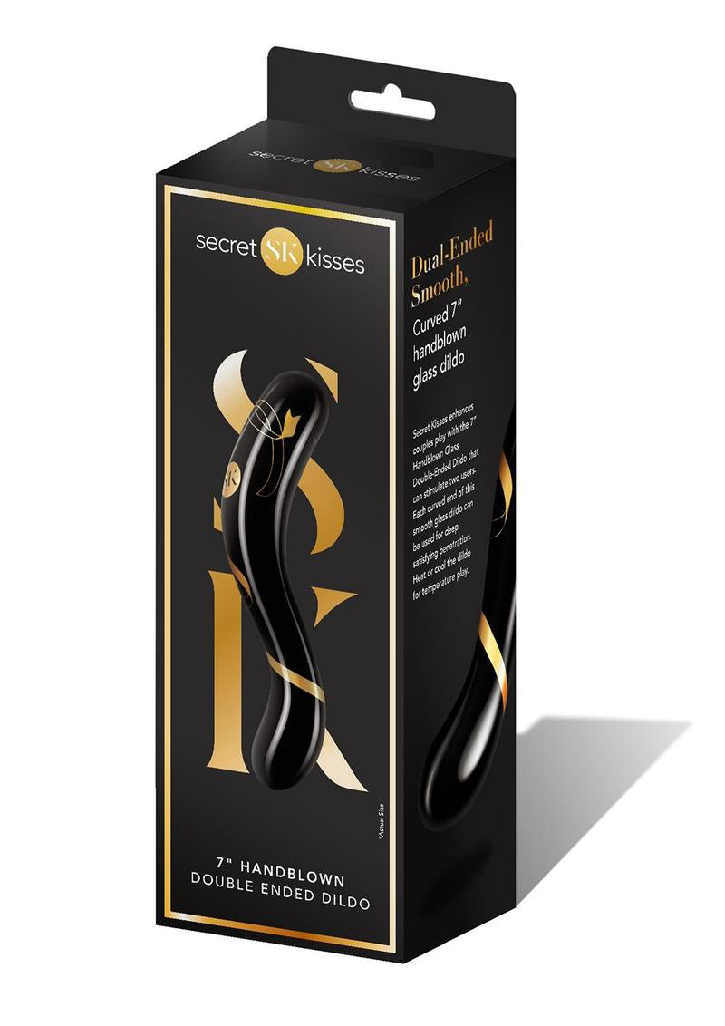 Secret Kisses Handblown Double Ended Dildo 7 Inch