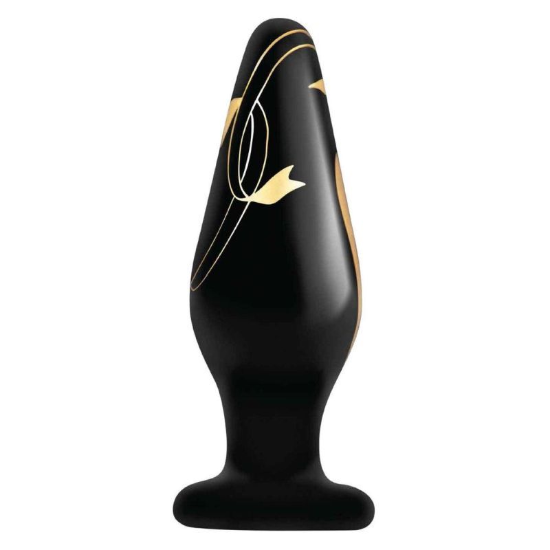 Secret Kisses Handblown Wide Glass Plug 4.5 Inches