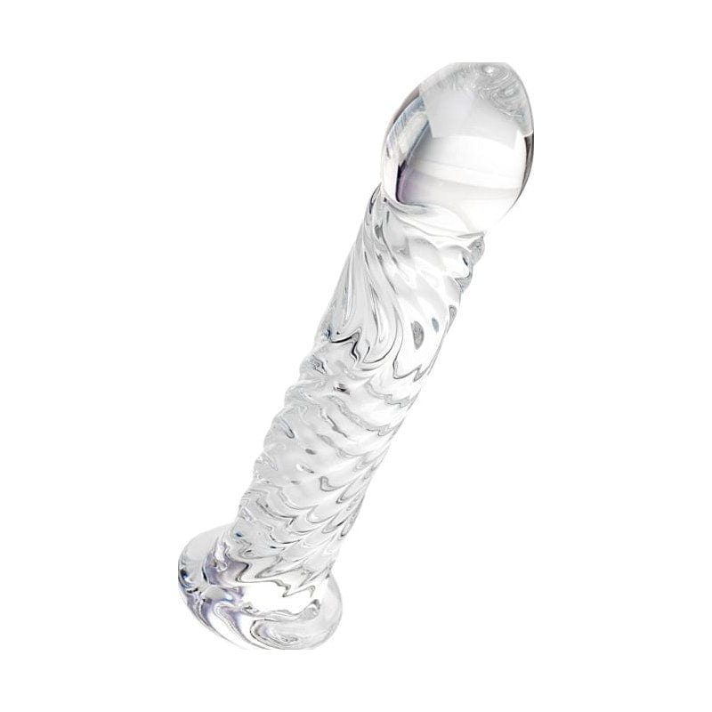 Sexus Glass Dildo Clear 16 Centimeters Body Safe