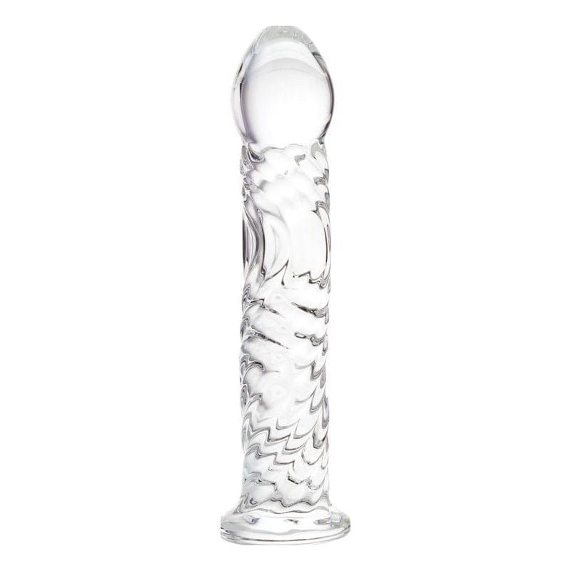 Sexus Glass Dildo Clear 16 Centimeters Body Safe