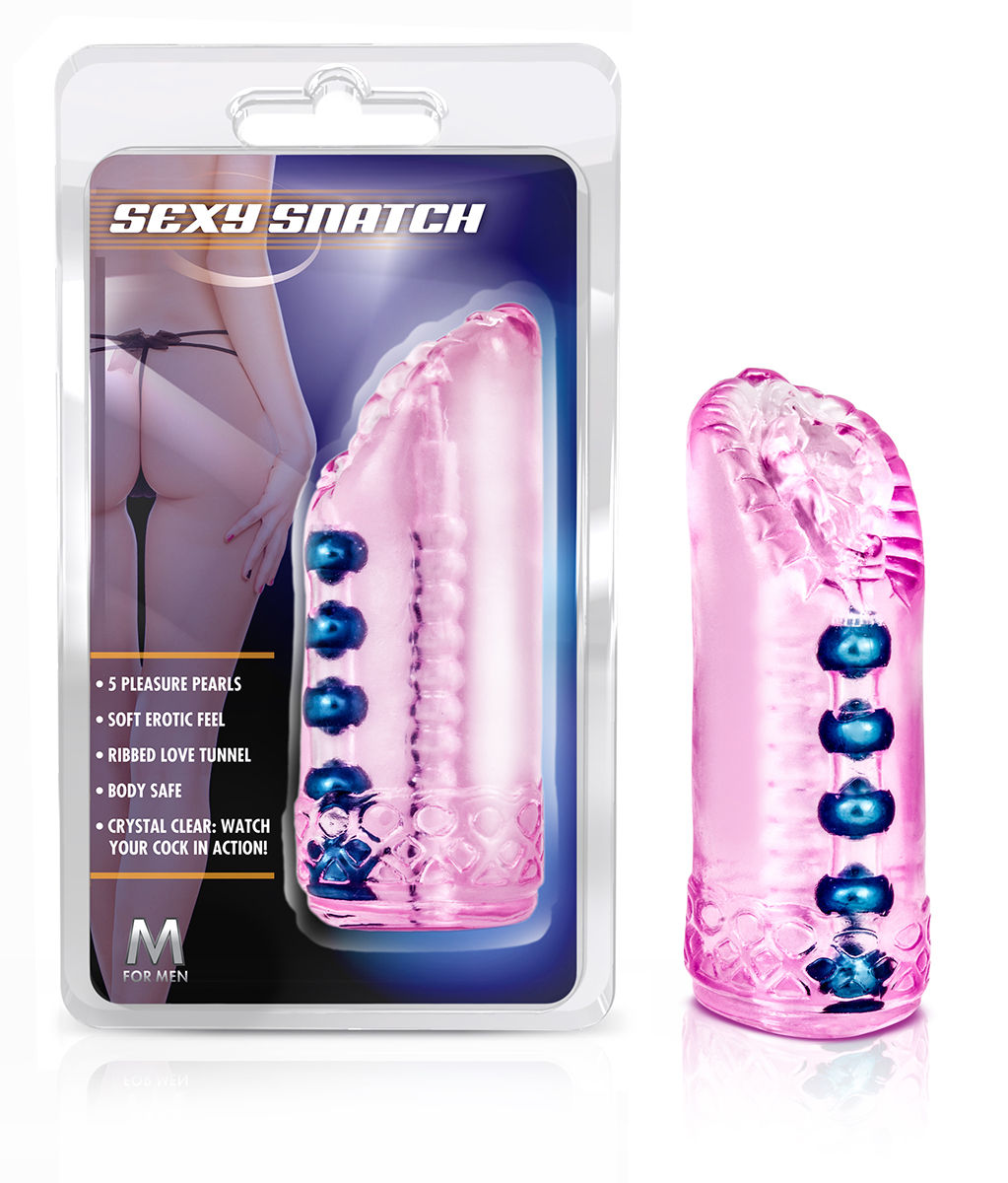 Sexy Pink Masturbator Sleeve with Soft Pleasure Pearls 5.5 Inch