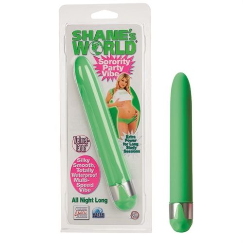 Shanes World Sorority Party Vibe Green Multi-Speed Vibrator