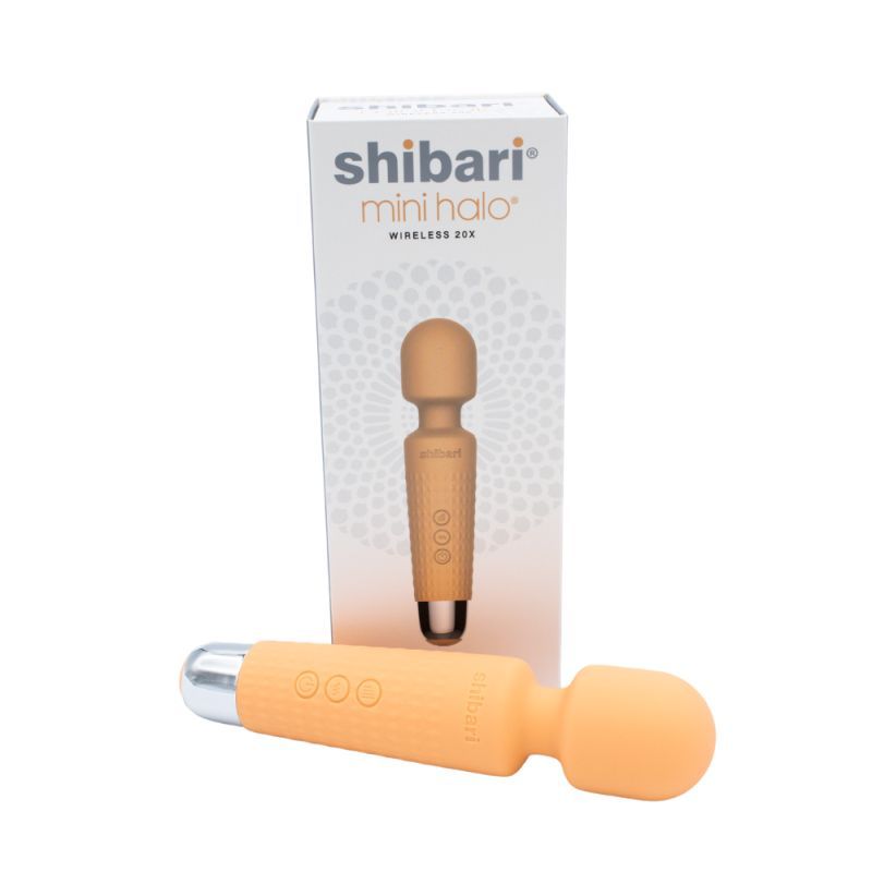 Shibari Mini Halo Wireless 20X Peach Massager 6 Inches