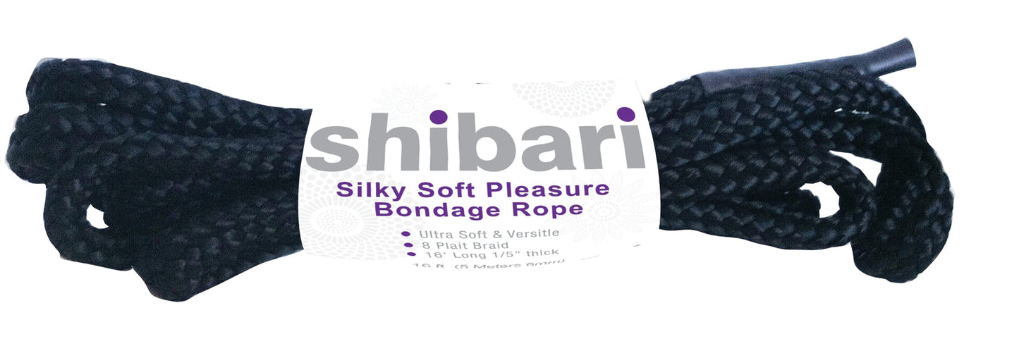 Shibari Rope Silky Soft Bondage 5 Meter Black