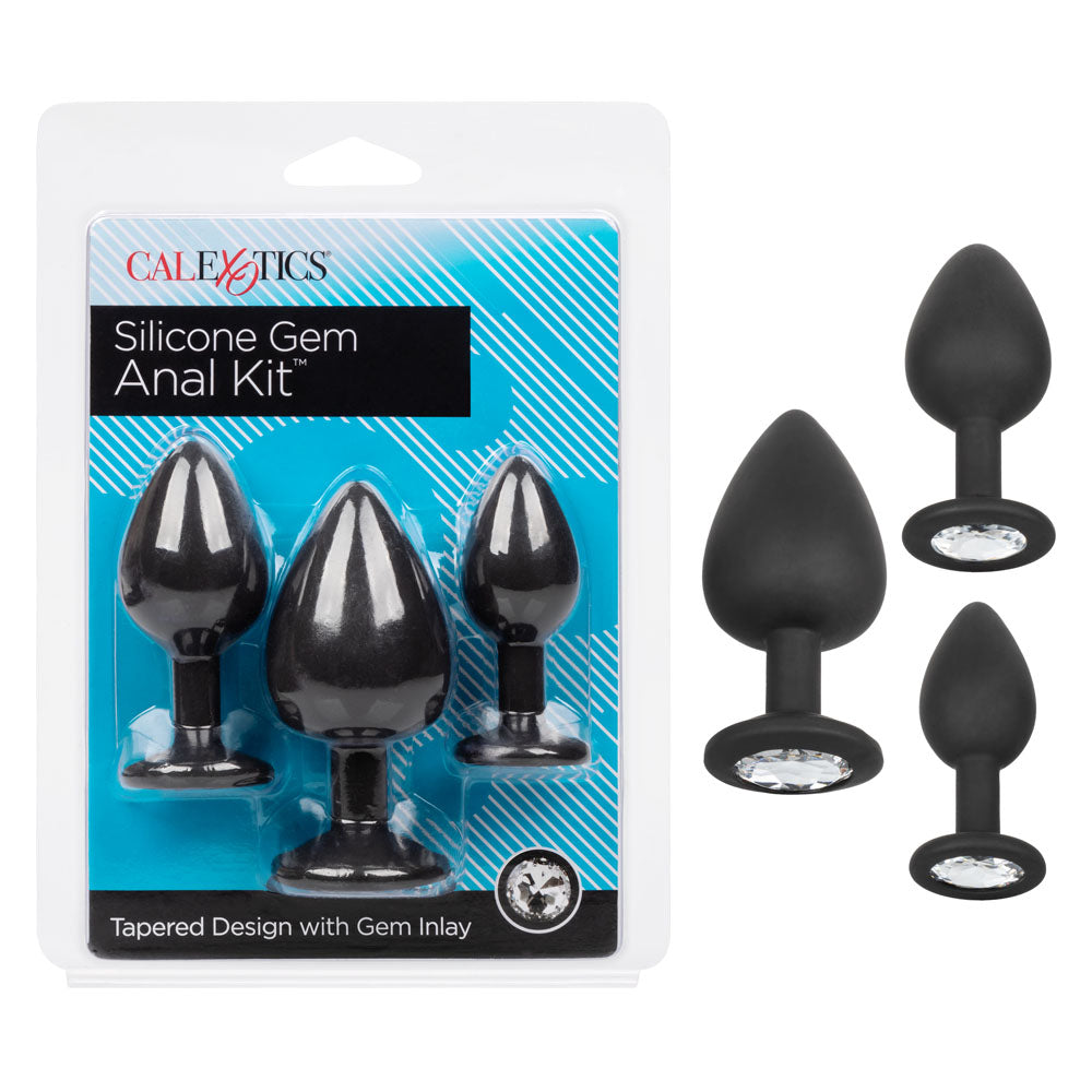 Silicone Gem Anal Kit – Set of 3 Graduated Anal Plugs