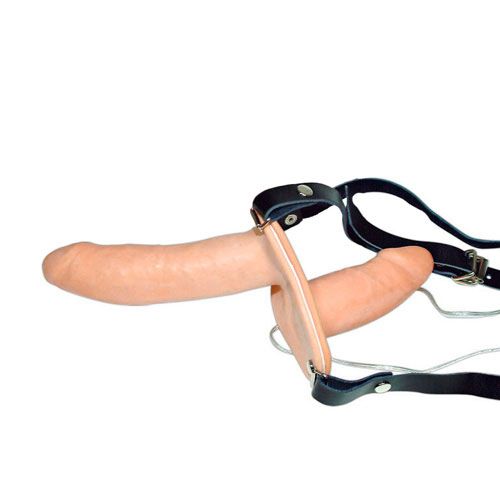 Skin Tone Dual Vibrating Adjustable Strap-On Set – Strap-On