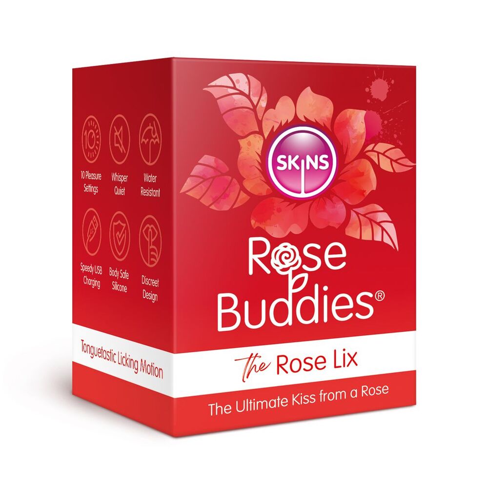 Skins Rose Buddies The Rose Flix (Red) Clitoral Massager