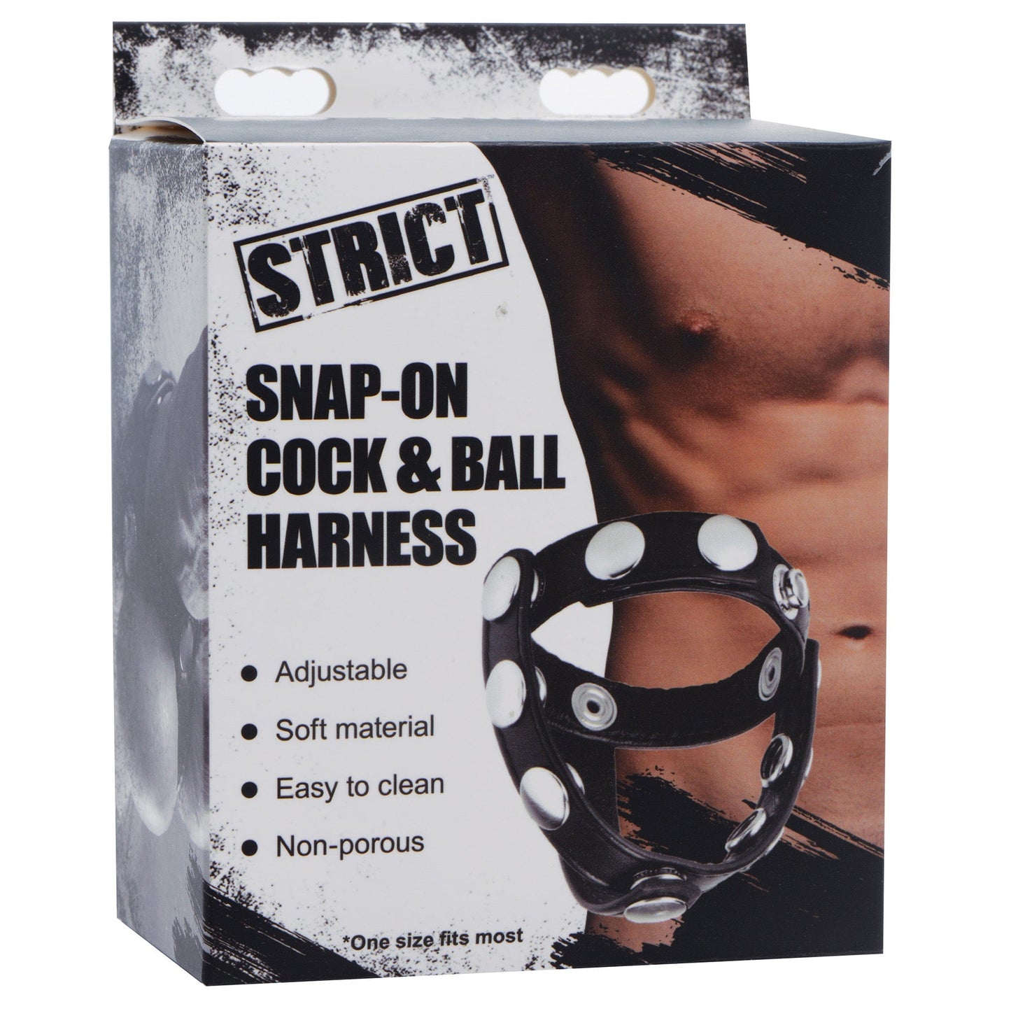 Snap-On Cock and Ball Harness for Enhanced Male Pleasure