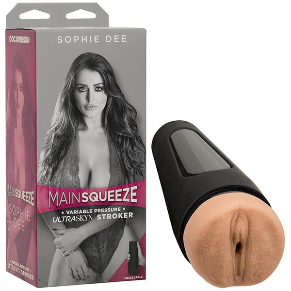 Doc Johnson Sophie Dee Main Squeeze – Realistic Masturbator with Adjustable Suction Grip