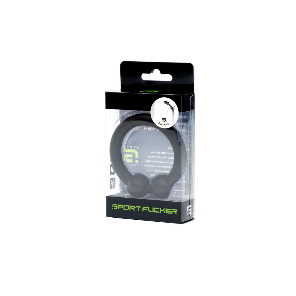Sport Fucker Bullring - Silicone Cock Ring - Black 48mm