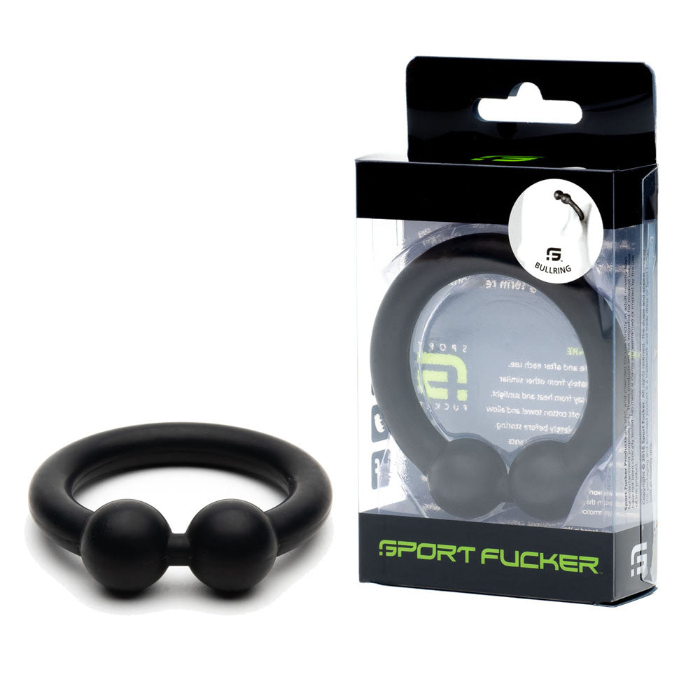 Sport Fucker Bullring - Silicone Cock Ring - Black 48mm