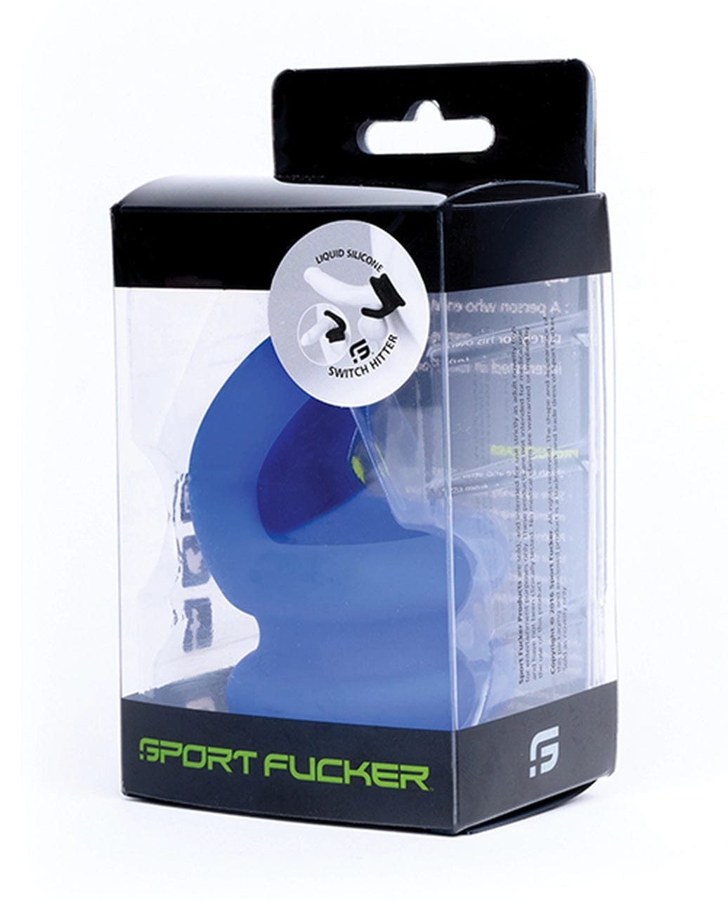 Sport Fucker Switch Hitter Blue Cock Ring and Ball Stretcher 36mm