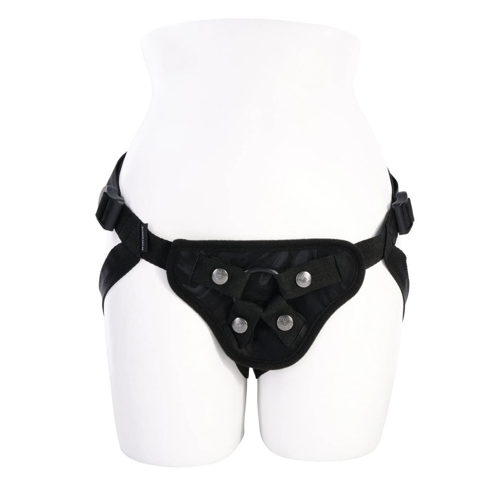 Sportsheets Velvet Noir Strap On Adjustable Strap-On Harness No Probe Included