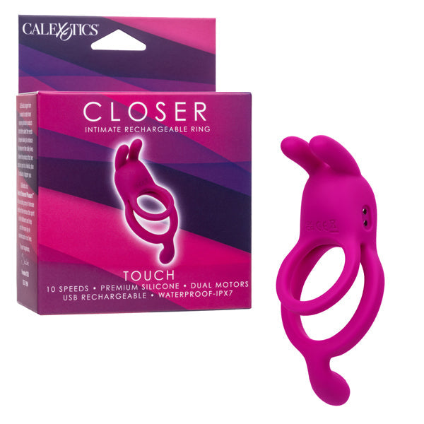 Closer Intimate Vibrating Ring with Bunny Ears Pink
