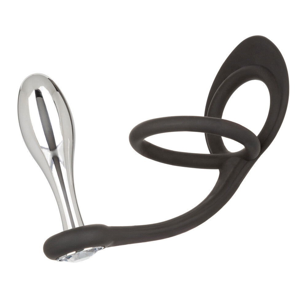 Star Fucker Teardrop Plug And Cockring – Silicone And Metal Dual Enhancer Plug And Cockring