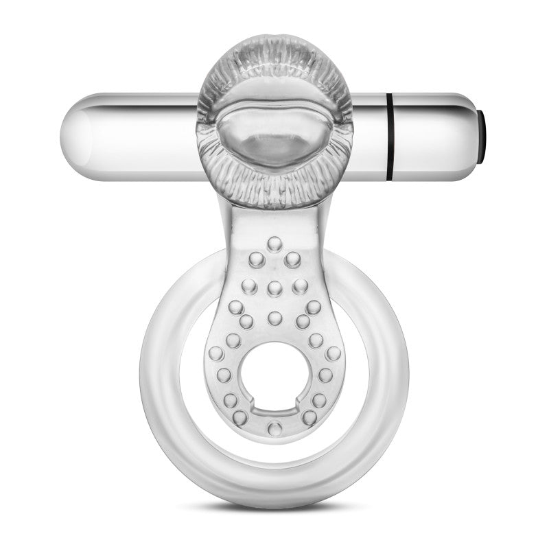 Stay Hard 10 Function Vibrating Tongue Ring Clear 2.5 Inch