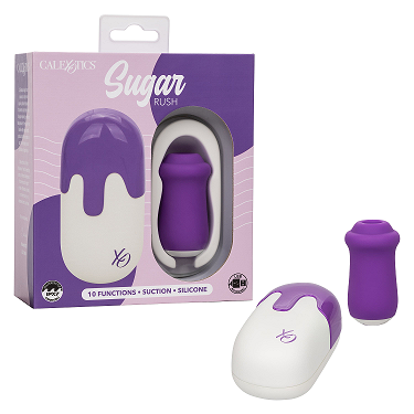 Sugar Rush – Silicone Suction Stimulator with 10 Functions and Travel Case