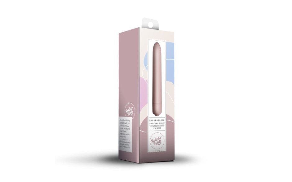 SugarBoo Bullet Vibrator - Waterproof Silicone Stimulator - Blush