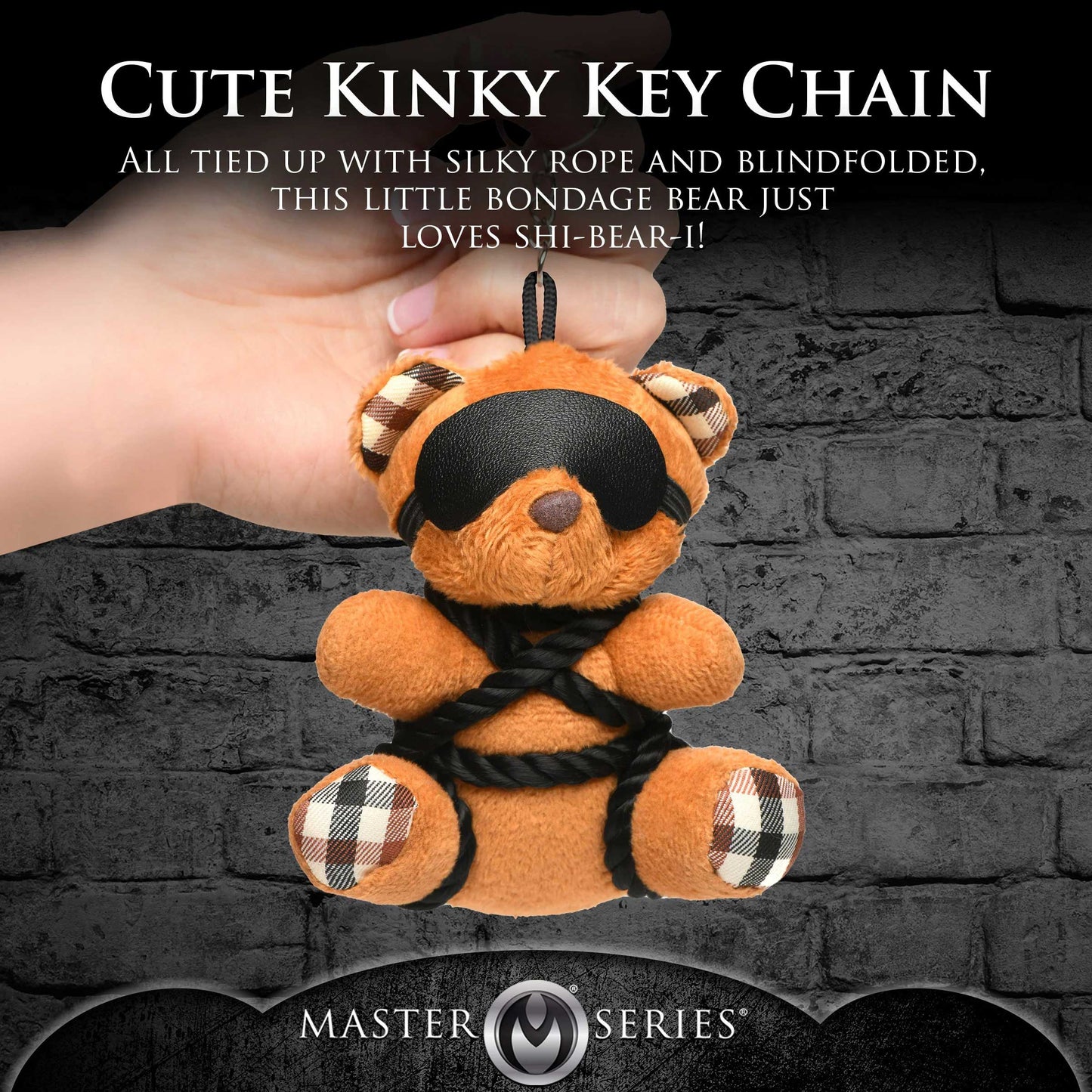 Rope Teddy Bear Keychain – Bondage-Inspired Accessory