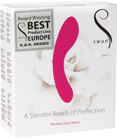 Swan The Swan Mini Wand Pink Compact Silicone Waterproof Vibrator