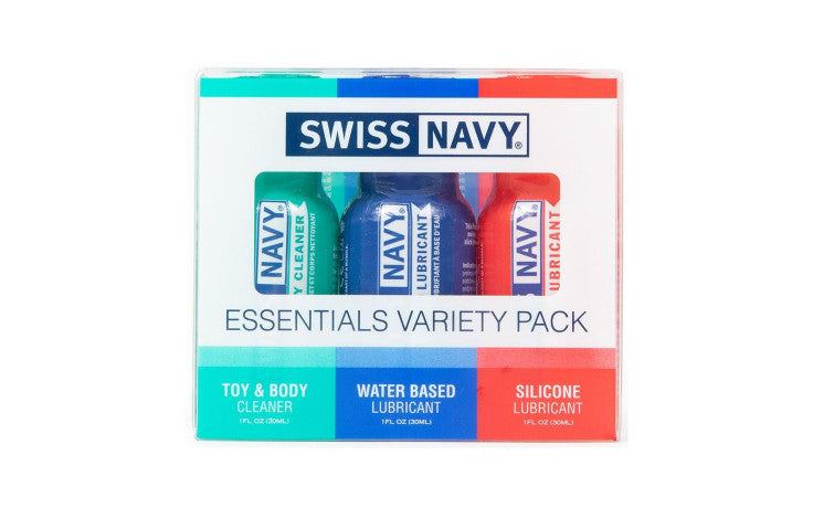 Swiss Navy Essentials 30ml Lubricant Travel Kit 3 Piece Set