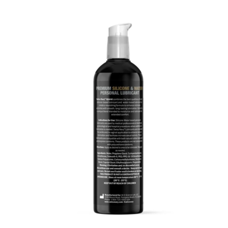 Swiss Navy Hybrid Lubricant 8oz/237ml for Intimate Comfort