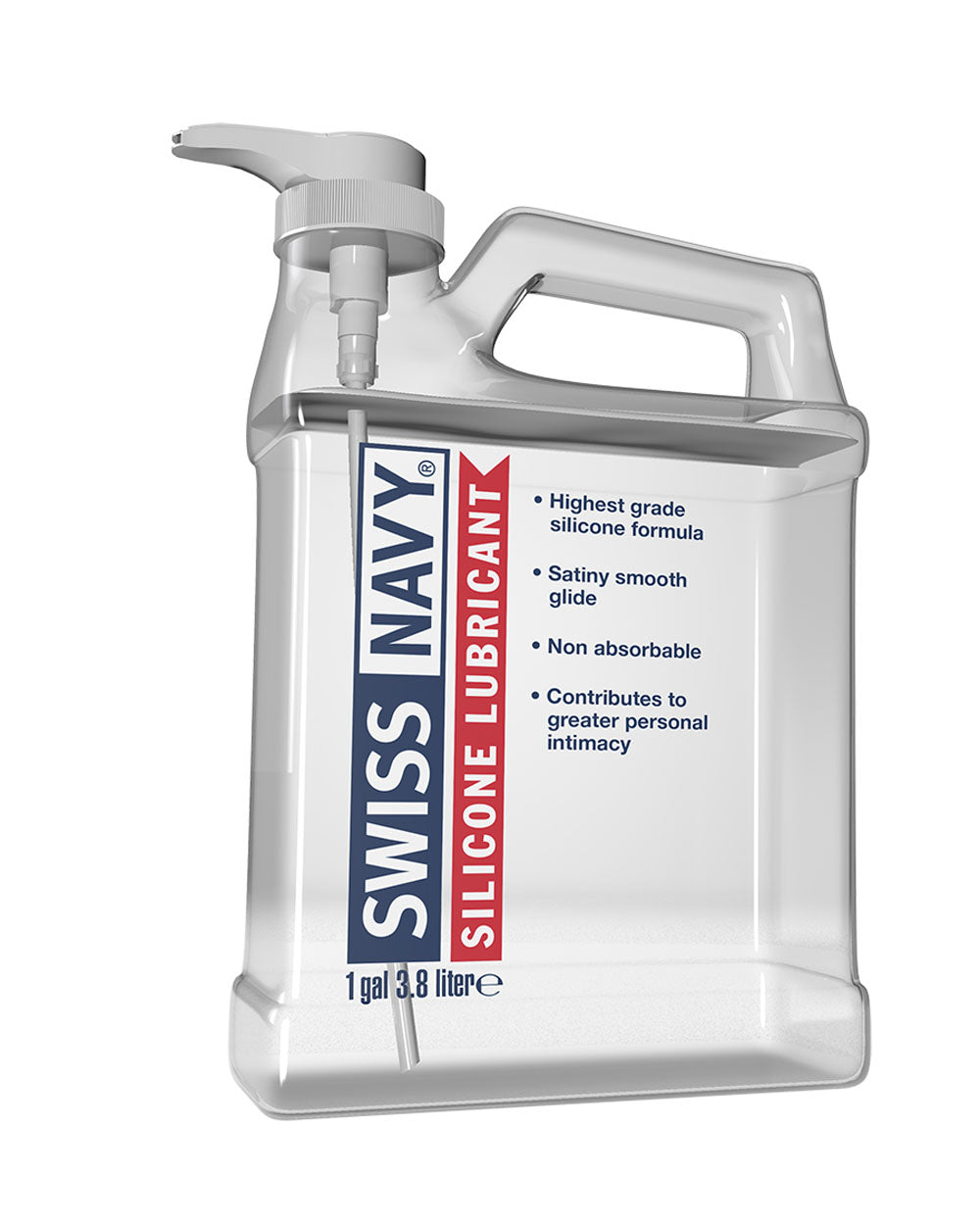 Swiss Navy Silicone Lubricant 1 Gallon 3.8 Liters Long Lasting Glide