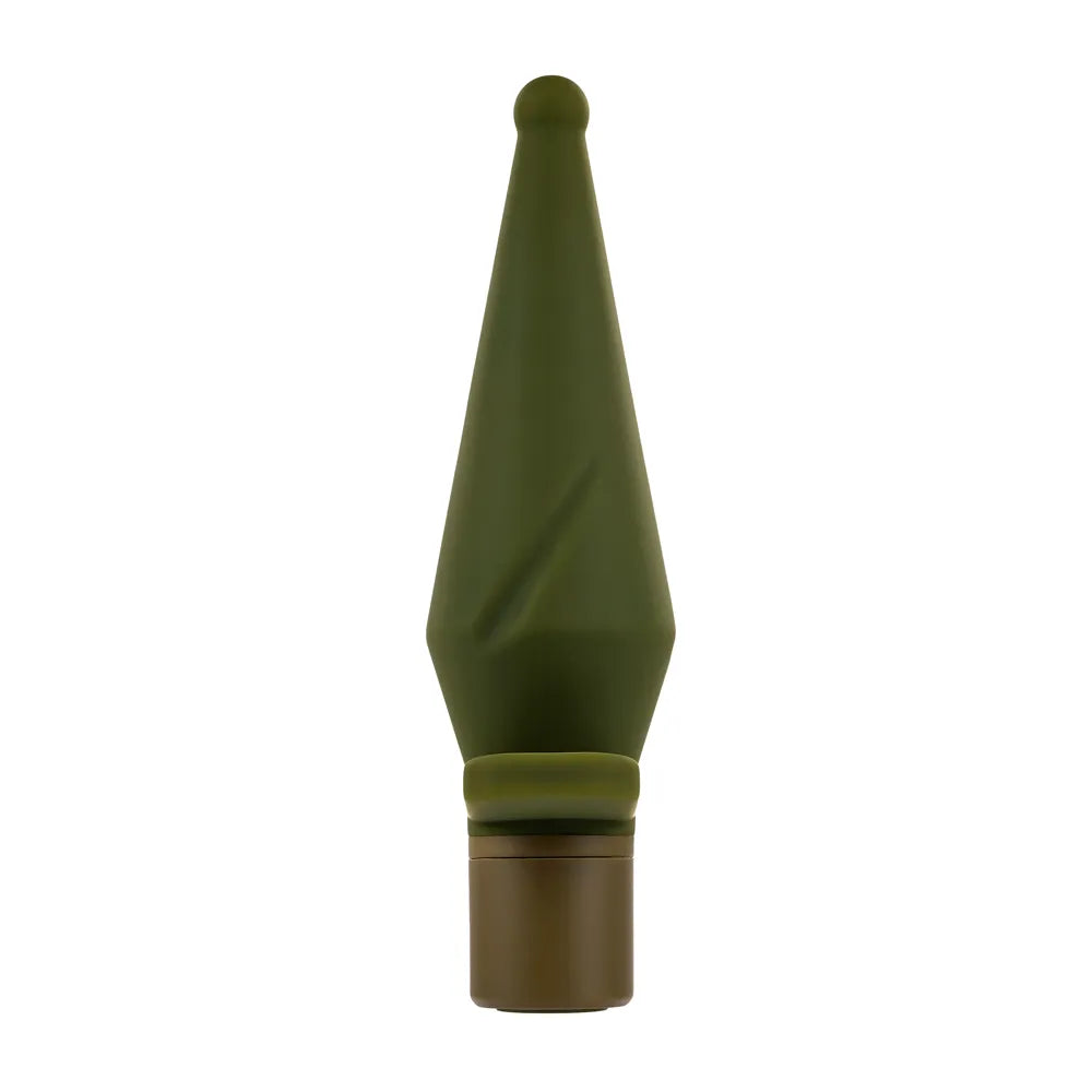 The Private (Green) – 5" Vibrating Butt Plug with 10 Speeds and Patterns