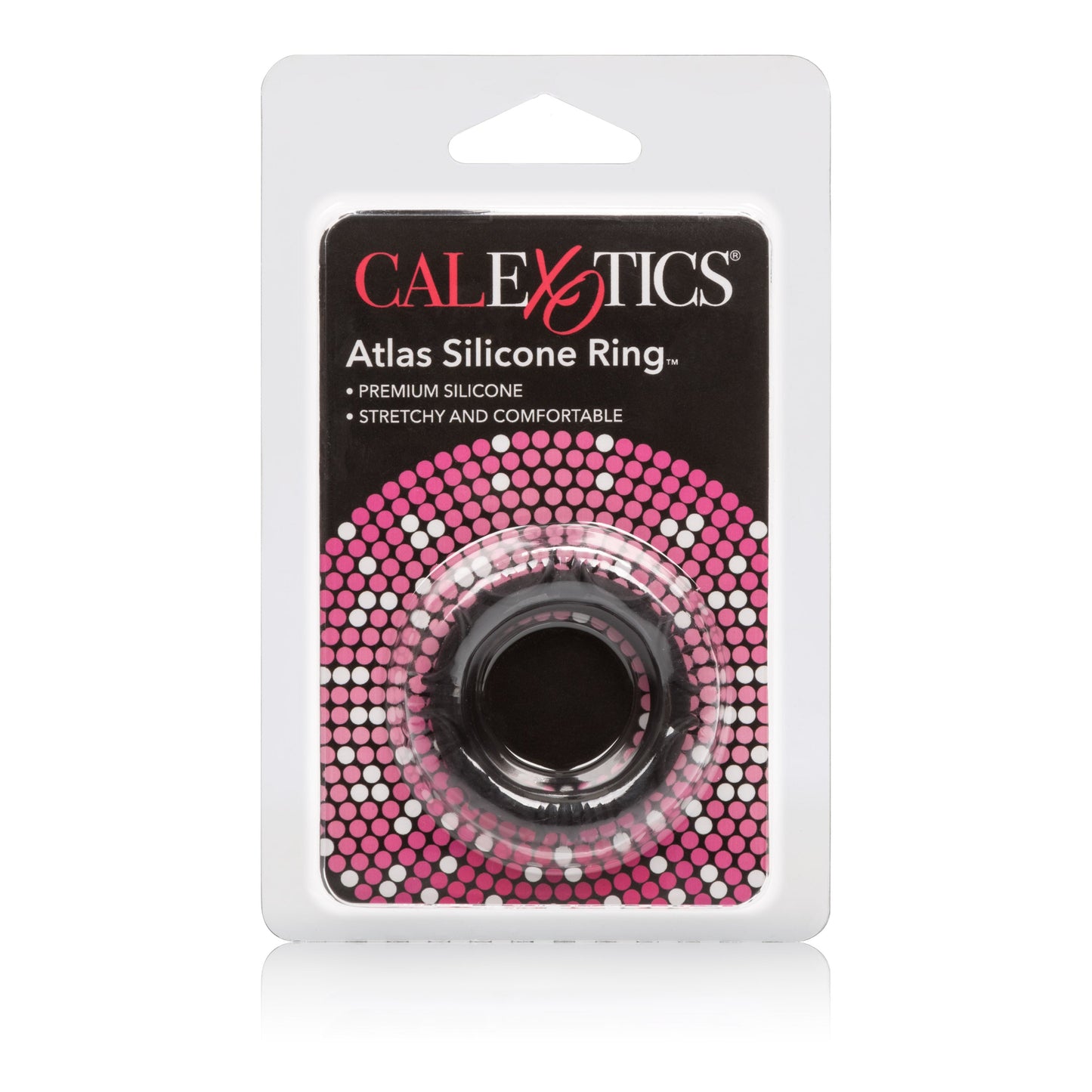 Atlas Black Silicone Cock Ring for Comfort and Stamina