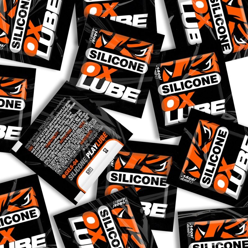 THICK Silicone OXLube 50 Pk Sachets for Ultimate Slickness