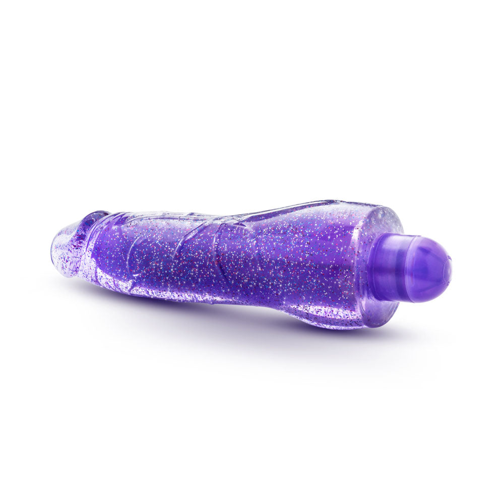 Molly Glitter Realistic Vibrator with Multi-Speed Pink Glow